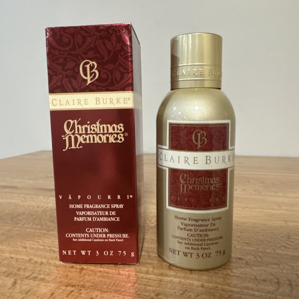 Vintage 2000 Claire Burke Christmas Memories Vapourri Spray 3 oz. New In Box
